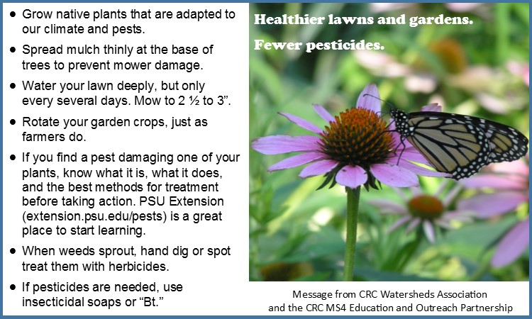 Healthier lawns and gardens. Fewer pesticides.