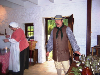 Welcome Day - October 25th, 2008 - Reenactors - Inside Caleb Pusey House