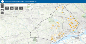 DELCO Food Assistance Location Map