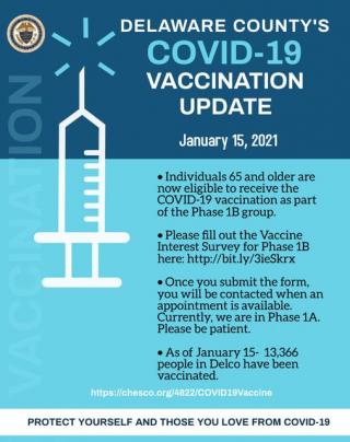Delco Vaccine Update